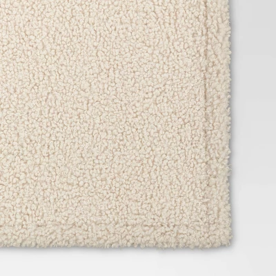 Teddy Boucle Throw Blanket - Threshold™ 5 Teddy Boucle Throw Blanket - Threshold™ - Image 3