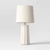 24.75"x13" Ribbed Ceramic Table Lamp Cream - Threshold™: Bedside, Nightstand, No Assembly Required 1 24.75"x13" Ribbed Ceramic Table Lamp Cream - Threshold™: Bedside, Nightstand, No Assembly Required -Threshold GUEST a3207e44 74aa 4cc8 b38c 33adaca4ed8d