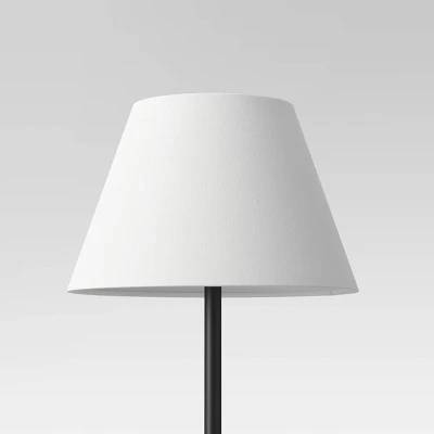 Small Empire Lamp Shade White - Threshold™: Cotton Polyester, Slip Uno Fitter, No Assembly Required 3 Small Empire Lamp Shade White - Threshold™: Cotton Polyester, Slip Uno Fitter, No Assembly Required