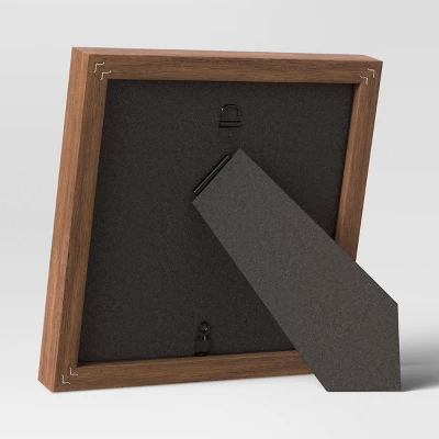 6" X 6" Matted To 4" X 4" Single Image Table Frame With Circle Brown - Threshold™: Polystyrene Material, Easel Back 4 6" X 6" Matted To 4" X 4" Single Image Table Frame With Circle Brown - Threshold™: Polystyrene Material, Easel Back - Image 3