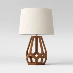 Large Wood Geo Assembled Table Lamp - Threshold™ 11 Large Wood Geo Assembled Table Lamp - Threshold™ -Threshold GUEST a81d2d5f 9840 4146 aad2 1305e5961548