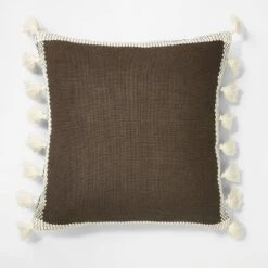Woven Frame Square Throw Pillow With Side Tassels - Threshold™ Designed With Studio McGee 11 Woven Frame Square Throw Pillow With Side Tassels - Threshold™ Designed With Studio McGee -Threshold GUEST a8365913 19e8 419f a2c5 db9cc4be5f56