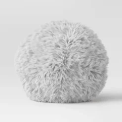 Long Faux Fur Round Throw Pillow - Threshold™ -Threshold GUEST ab414e04 7622 4296 b4cc c7d55cccba27