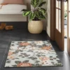 2'x3' Floral High Low Loop Accent Rug Green - Threshold™: Washable Entryway Throw, Indoor Skid-Resistant Rug -Threshold GUEST ab65c094 55e9 4cd1 a79e 4c72a0075f32