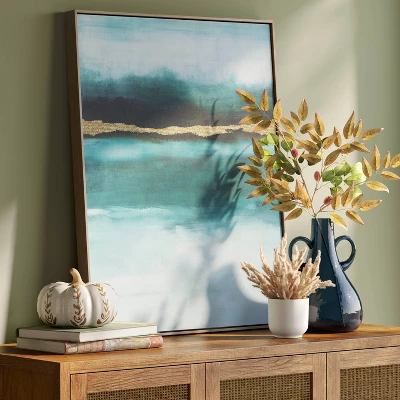 24"x30" Jewel Tone Abstract Canvas Framed Art - Threshold™ 3 24"x30" Jewel Tone Abstract Canvas Framed Art - Threshold™