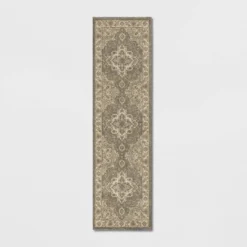 Medallion Jewel Boarder Persian Rug Cream/Gray - Threshold -Threshold GUEST b042792a a048 45b9 9a12 db0cfc170a5c
