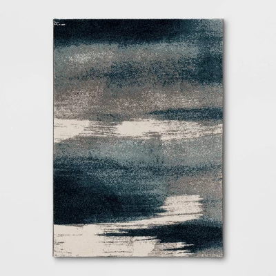Abstract Watercolor Rug Blue - Threshold™ 7 Abstract Watercolor Rug Blue - Threshold™ - Image 5