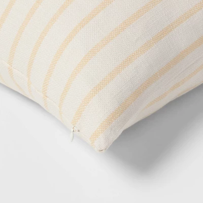 Oversized Cotton Striped Square Throw Pillow - Threshold™ 5 Oversized Cotton Striped Square Throw Pillow - Threshold™ - Image 3