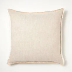 Oversized Reversible Linen Square Throw Pillow With Frayed Edges - Threshold™ Designed With Studio McGee -Threshold GUEST b24eae29 d0b8 4a56 a4ef 09c04c3955b4