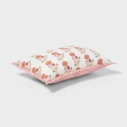 Sunflower Dec Pillow Oblong Ivory/Melon Pink/Gold/Green - Threshold™: Cotton Voile, Indoor Use, Floral Design -Threshold GUEST b4193e2c e3e9 4a92 926b 4fe925c0bfdc