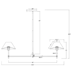 Metal Two Arm Shaded Chandelier Ceiling Light Black - Threshold™ Designed With Studio McGee 9 Metal Two Arm Shaded Chandelier Ceiling Light Black - Threshold™ Designed With Studio McGee -Threshold GUEST b7f1cfdd a67e 4445 8a17 70e0130b9351