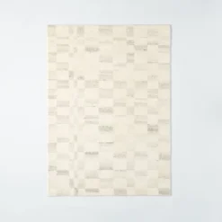 Irregular Checkerboard Tufted Rug Cream - Threshold™ Designed With Studio McGee 9 Irregular Checkerboard Tufted Rug Cream - Threshold™ Designed With Studio McGee -Threshold GUEST b8cc5660 37ab 492b a317 82a9c1af99a8