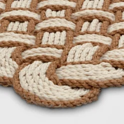 1'6"x2'6" Lovers Knot Coir Doormat Cream/Brown - Threshold™ -Threshold GUEST ba8ee206 296f 4271 99ac c792f146d24c