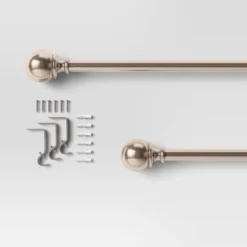Ball Double Curtain Rod - Threshold™ -Threshold GUEST bc637dbd 6694 48d7 877e 44601a26f7d4