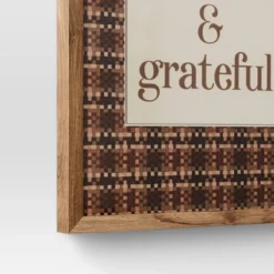 16" X 20" Thankful & Grateful Framed Under Plexi - Threshold™ -Threshold GUEST bd2cf633 6979 44fc a0d1 f0c03a232a9b