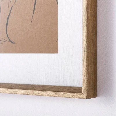 12" X 16" Woman Figural Sketch Framed Wall Art Tan - Threshold™ Designed With Studio McGee 4 12" X 16" Woman Figural Sketch Framed Wall Art Tan - Threshold™ Designed With Studio McGee - Image 2