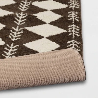 Irregular Diamond Shag Area Rug - Threshold™ 5 Irregular Diamond Shag Area Rug - Threshold™ - Image 3