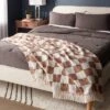 60"x80" Woven Cotton Checkered Bed Throw - Threshold™ 1 60"x80" Woven Cotton Checkered Bed Throw - Threshold™ -Threshold GUEST c1c3fabe ecff 49f7 9bea c7095211af79