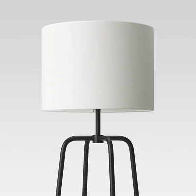 20" Etagere Power Source Shelf Floor Lamp Black Metal/Wood - Threshold™: USB Port, Modern Design 5 20" Etagere Power Source Shelf Floor Lamp Black Metal/Wood - Threshold™: USB Port, Modern Design - Image 3