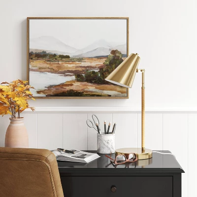 Rattan Wrapped Task Lamp (Includes LED Light Bulb) - Threshold™ 4 Rattan Wrapped Task Lamp (Includes LED Light Bulb) - Threshold™ - Image 2