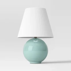 Round Table Lamp With Tapered Shade Blue - Threshold™ 9 Round Table Lamp With Tapered Shade Blue - Threshold™ -Threshold GUEST cbb4e421 ccb3 43d8 b7a9 570056592c90