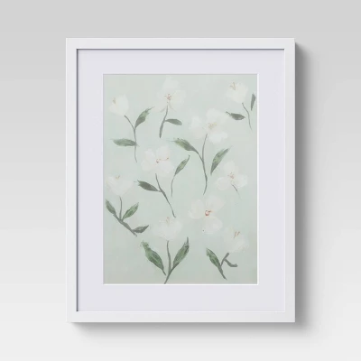 (Set Of 2) 16" X 20" Loose Floral Framed Wall Art - Threshold™ 5 (Set Of 2) 16" X 20" Loose Floral Framed Wall Art - Threshold™ - Image 3