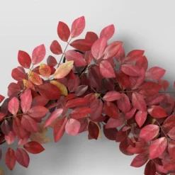 Extra Large Leaf Wreath Red - Threshold™ 6 Extra Large Leaf Wreath Red - Threshold™ -Threshold GUEST cc19c4d3 6fea 4cc0 815a 40f397f84d67