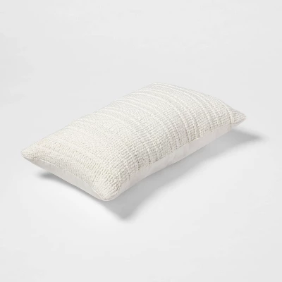 Oversized Textural Woven Throw Pillow Cream - Threshold™ 4 Oversized Textural Woven Throw Pillow Cream - Threshold™ - Image 2