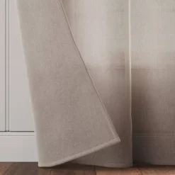 Light Filtering Textural Sheer Curtain Panel Brown - Threshold™ -Threshold GUEST cd251eea 9b61 4abc aa8e fb7faaf2c3d8