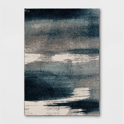 Abstract Watercolor Rug Blue - Threshold™ 8 Abstract Watercolor Rug Blue - Threshold™ - Image 6