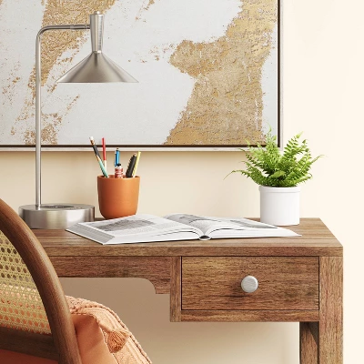 LED Wireless Charging Task Lamp With USB Nickel (Includes LED Light Bulb) - Threshold™ 4 LED Wireless Charging Task Lamp With USB Nickel (Includes LED Light Bulb) - Threshold™ - Image 2