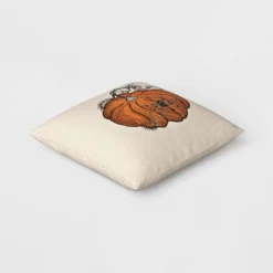 Pumpkin With Spider Cotton Square Halloween Throw Pillow Ivory - Threshold™ -Threshold GUEST d21b2705 06b9 4a1a b653 18e797617bdd