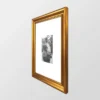 Wood Antique Wall Frame Brass - Threshold™