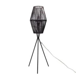 Diamond Tripod Floor Lamp Black With Rattan Shade (Includes LED Light Bulb) - Threshold™: Nautical Standing Illumination 12 Diamond Tripod Floor Lamp Black With Rattan Shade (Includes LED Light Bulb) - Threshold™: Nautical Standing Illumination -Threshold GUEST d5ce8c13 feb5 4c57 aa77 24bbec866966