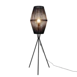 Diamond Tripod Floor Lamp Black With Rattan Shade (Includes LED Light Bulb) - Threshold™: Nautical Standing Illumination 13 Diamond Tripod Floor Lamp Black With Rattan Shade (Includes LED Light Bulb) - Threshold™: Nautical Standing Illumination -Threshold GUEST d6698513 cea3 4063 8f3c c0671d13df72