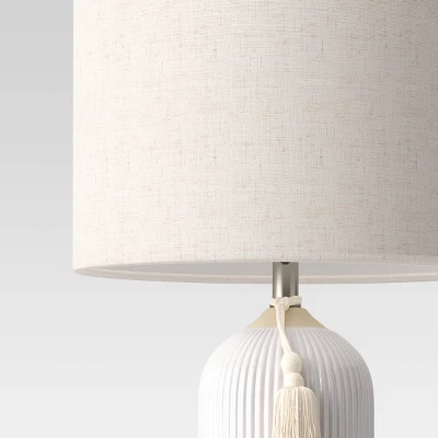 Large Assembled Ceramic Table Lamp White - Threshold™ 5 Large Assembled Ceramic Table Lamp White - Threshold™ - Image 3