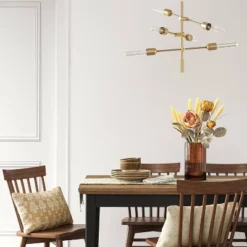 3-Arm Chandelier Brass (Includes Vintage Light Bulbs) - Threshold™ -Threshold GUEST d8840678 110a 42fc bde6 3f52dabd43cf