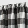 2pk 42"x36" Light Filtering Gingham Curtain Tiers Gray/White - Threshold™ -Threshold GUEST db127633 9fec 4d64 a134 4c32ed40e880