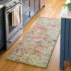 28"x84" Floral Memory Foam Runner Rug Sage Green - Threshold™ -Threshold GUEST dbf8ea0f 9650 4f1c 9686 2105c4214987