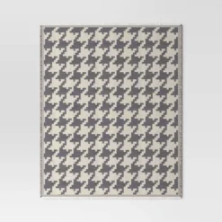 50''x60'' Oversized Chenille Woven Houndstooth Throw Blanket Gray/Neutral - Threshold™ 7 50''x60'' Oversized Chenille Woven Houndstooth Throw Blanket Gray/Neutral - Threshold™ -Threshold GUEST dcbca0aa 10d0 44f0 a9b4 513a0f29c4d3