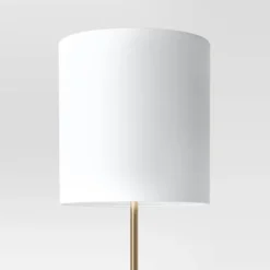 Modern Floor Lamp With Table Brass - Threshold™ -Threshold GUEST de464318 84b3 4d1f a4b2 d32be74cbf6a