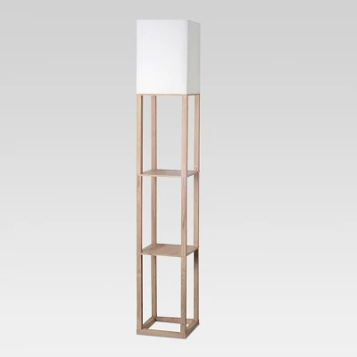 Alabaster Shelf Floor Lamp Light Brown - Threshold™ 6 Alabaster Shelf Floor Lamp Light Brown - Threshold™ - Image 4