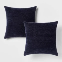 2pk Chenille Square Throw Pillows - Threshold™ -Threshold GUEST e208dc4d b3ee 4646 937c e6ee0d9492d8