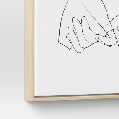 (Set Of 2) 16" X 20" Hands Framed Canvas - Threshold™: Modern Wall Art, Vertical Orientation, Sawtooth Back 7 (Set Of 2) 16" X 20" Hands Framed Canvas - Threshold™: Modern Wall Art, Vertical Orientation, Sawtooth Back - Image 5