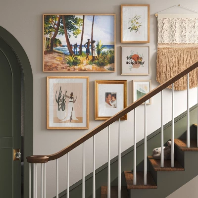 12" X 12" Love The Neighbor By Chantell Marlow Framed Wall Canvas - Threshold™ 3 12" X 12" Love The Neighbor By Chantell Marlow Framed Wall Canvas - Threshold™