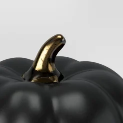 Set Of 3 Small Ceramic Halloween Pumpkins With Gold Stem - Threshold™ 7 Set Of 3 Small Ceramic Halloween Pumpkins With Gold Stem - Threshold™ -Threshold GUEST e522c71c 5236 4716 87d9 cb99acca79a8