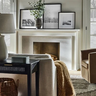 20" X 20" Foggy Shore Framed Wall Art - Threshold™ Designed With Studio McGee: Modern MDF & Glass, Sawtooth Back, Polystyrene Frame 3 20" X 20" Foggy Shore Framed Wall Art - Threshold™ Designed With Studio McGee: Modern MDF & Glass, Sawtooth Back, Polystyrene Frame