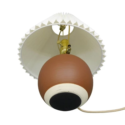 Oval Table Lamp With Pleated Shade (Includes LED Light Bulb) Red - Threshold™ Designed With Studio McGee 11 Oval Table Lamp With Pleated Shade (Includes LED Light Bulb) Red - Threshold™ Designed With Studio McGee - Image 9