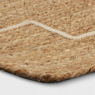 5'x7' Braided Area Rug Light Brown/Ivory - Threshold™ 4 5'x7' Braided Area Rug Light Brown/Ivory - Threshold™ - Image 2