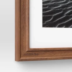 Wood Matted Wall Frame Midtone Woodgrain - Threshold™ -Threshold GUEST ea4dc0e7 34f6 44b1 a2f8 b444f2ee2d11